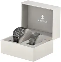 Mariner MO7093 - אחריות יבואן רשמי l שעון מרינר דגם חדש לגבר l מנגנון אוטומטי l מגיע עם רצועה עור נו
