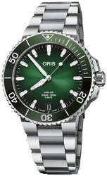 Oris 0140077694157-0782209P אחריות יבואן רשמי l שעון יד אוריס לגבר l מסדרת שעוני Aquis Date 41.5mm Calibre 400 Oris אוטומטי l