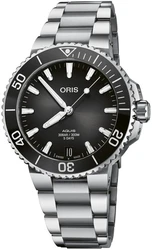 Oris 0140077694154-0782209P אחריות יבואן רשמי l שעון יד אוריס לגבר l מסדרת שעוני Aquis Date 41.5mm Calibre 400 Oris אוטומטי l