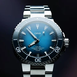 Oris 0140077634135-0782409P אחריות יבואן רשמי l שעון יד אוריס לגבר l מסדרת שעוני Aquis Date 43.5mm C