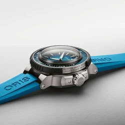 Oris 0140077777155-Set אחריות יבואן רשמי l שעון יד אוריס 4000M צלילה לגבר l מסדרת שעוני Aquis Pro 40