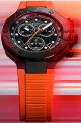 Tissot T141.417.37.051.02 אחריות יבואן רשמי טיסו T-Race Quartz Chronograph לגבר l שעון טיסו לגבר T1414173705102 בעיצוב בהשראת אופני מירוץ l