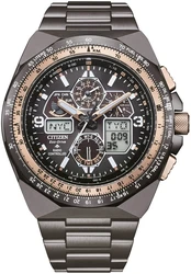 Citizen JY8146-54E שנתיים אחריות יבואן רשמי l שעון יד סיטיזן טייסים אנלוגי דיגיטלי לגבר l CIJY814654E l מהדורה מוגבלת l