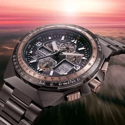 Citizen JY8146-54E שנתיים אחריות יבואן רשמי l שעון יד סיטיזן טייסים אנלוגי דיגיטלי לגבר l CIJY814654