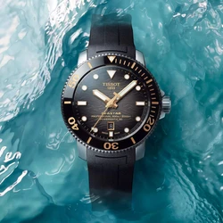 Tissot T1206071744101 אחריות יבואן רשמי טיסו לגבר l שעון טיסו 600M צלילה אוטומטי יוקרתי
