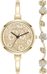Anne Klein AK/5274GPST סט עם צמיד מתנה לנשים חדש