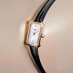 SRV T1601103611300 שעון טיסו מרובע לאישה שעוני tissot מרובעים לאישה אחריות יבואן רשמי