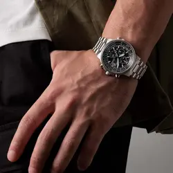 CIAT830058E שעון טייסים כחול סולארי רדיו קונטרול