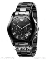 שעון ארמני Armani AR1400 שעונים יוקרתיים מקרמיקה שחורה