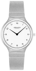 Obaku V306LXCWMC אחריות יבואן רשמי l שעון אובקו לאישה l זכוכית ספיר קריסטל