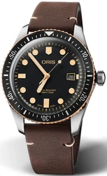 Oris 0173377204354-0752144 אחריות יבואן רשמי l שעון יד אוריס לגבר l מסדרת שעוני Divers Sixty-Five 40 Oris אוטומטי l