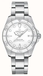 Certina C048.407.11.011.00 אחריות יבואן רשמי l שעון סרטינה יוניסקס צלילה 300M דגם חדש l שעון יד סרטינה מנגנון קוורץ שוויצרי l.