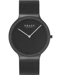 Obaku V307GXBBMB גודל 40MM זכוכית ספיר דק מאוד
