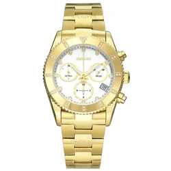 שעון EMBOSS זהוב לאישה יהלומים סקובה ליידי EYSCFCYGSMY025