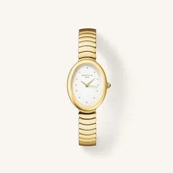 שעון יד לאישה רוזפילד – Rosefield Ovale White Gold OVWGSGOV19 Rosefield - רוזפילד.