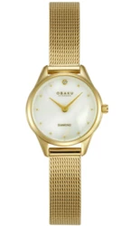 Obaku V297SXGWMG גודל קטן ועדין נשים משובץ יהלום