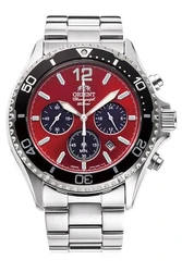 שעון Orient Diver Design Chronograph Solar-Powered RA-TX0207R הוא שעון ספורט וצלילה גברי